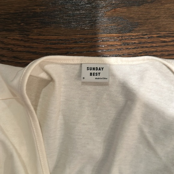 Aritzia Tie Cropped Blouse - Picture 3 of 3